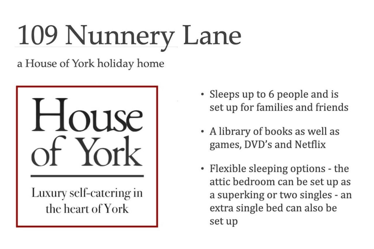 Villa Spencer House & 107 & 109 Nunnery Lane à York Extérieur photo
