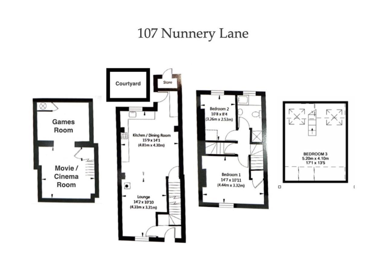 Villa Spencer House & 107 & 109 Nunnery Lane à York Extérieur photo